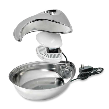 Raindrop Durable Pet Fountain 60oz (Stainless Steel)